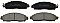 Front Brake Pads to fit Nissan LEAF (ZE1) Electric and others