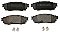 Rear Brake Pads to fit Lexus NX (Z1) 200t (AGZ10, AGZ10R) and others