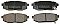 Rear Brake Pads to fit Subaru BRZ (ZC6) 2.0 (ZC6) and others