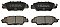 Rear Brake Pads to fit Mazda CX-5 (KE, GH) 2.0 (KEEFW) and others