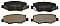 Rear Brake Pads to fit Dodge NITRO 2.8 CRD 4WD and others