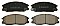 Front Brake Pads to fit Hyundai H-1 / STAREX Bus (A1) 2.4 and others