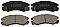 Front Brake Pads to fit Isuzu MU (U) 3.0 D 4x4 (UES73EW) and others