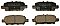 Rear Brake Pads to fit Infiniti Q50 2.0 T and others