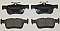 Rear Brake Pads to fit Honda CIVIC X Hatchback (FC, FK) 1.0 VTEC (FK6) and others
