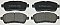 Front Brake Pads to fit Ford KA+ III (UK, FK) 1.2 and others
