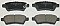 Rear Brake Pads to fit Nissan PATHFINDER III (R51) 2.5 dCi 4WD and others