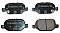 Rear Brake Pads to fit Fiat PANDA (312, 319) 0.9 4x4 (312PXG1A) and others