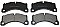 Front Brake Pads to fit Porsche CAYENNE (92A) 3.0 Diesel and others