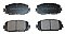 Front Brake Pads to fit Toyota YARIS (P13) 1.0 (KSP130, KSP130) and others