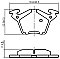 Rear Brake Pads to fit Mercedes-Benz V-CLASS (638/2) V 220 CDI (638.294) and others