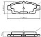 Rear Brake Pads to fit Toyota ALPHARD I (H1) 2.4 4WD (ANH15W) and others