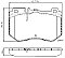 Front Brake Pads to fit Mercedes-Benz C-CLASS (W205) C 200 EQ Boost (205.077) and others