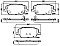 Front Brake Pads to fit Fiat TIPO Estate (356, 357) 1.3 D (356WXH1A) and others