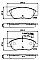 Front Brake Pads to fit Alfa Romeo MITO (955) 1.3 MultiJet (955AXP1A, 955AYC1A) and others