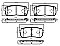 Rear Brake Pads to fit Kia SORENTO III (UM) 2.2 CRDi and others