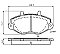 Front Brake Pads to fit Ford TRANSIT Bus (E ) 2.0 CNG and others