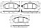 Front Brake Pads to fit Nissan NAVARA (D22) 2.5 D 4x4 and others