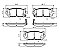 Rear Brake Pads to fit Kia CARENS I MPV (FC, FJ) 1.6 and others