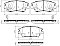 Front Brake Pads to fit Ssangyong KORANDO (C300) 1.5 e-XGDi and others