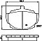 Front Brake Pads to fit Mg MGB Convertible 1.8 and others