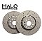 Front 2-Piece 340mm Drilled Brake Discs to fit Golf R S3 Cupra and More