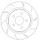 Ford Focus 2.5 ST ST225 Front and Rear Grooved Brake Discs & Mintex Brake Pads
