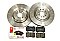 Leon 1.8 Cupra R Front Performance Brake Discs with Jurid Brake Pads