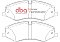 Front DBA Xtreme Brake Pads to fit Land Rover Discovery 4 High Temperature Pad