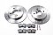 Ford Fiesta 1.6 ST Rear Slotted Brake Discs with OE Quality Brake Pads ST180
