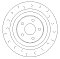 Rear Brake Discs to fit Subaru Impreza Turbo Classic Type RA Internally Vented