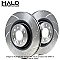 Rear Dimpled and Grooved Brake Discs to fit Ford TOURNEO CONNECT 1.8 16V