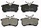 Ford Fiesta 1.6 ST Rear Slotted Brake Discs with OE Quality Brake Pads ST180