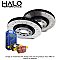 Clio RS 197 Front Brake Discs and EBC Brake Pads Yellowstuff Fast Road