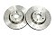 Focus RS MK1 Front Brake Discs Halo Performance J Hook Grooved