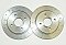 Fiesta ST150 ST180 Rear Halo Slotted Brake Discs and Mintex Brake Pads