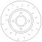 Rear Dimpled and Grooved Brake Discs to fit Subaru IMPREZA Saloon (GD) 2.0 WRX S