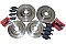 Ford Focus 2.5 ST ST225 Front and Rear Grooved Brake Discs & Mintex Brake Pads