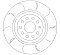 VW Golf R MK7 Rear Brake Discs with Brake Pads Dimpled and Grooved