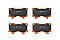 Front DBA Xtreme Brake Pads to fit Toyota Landcruiser