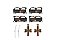 Front DBA Xtreme Brake Pads to fit Toyota Landcruiser