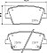 Rear Mintex Car Brake Pads MDB4083 to fit Hyundai