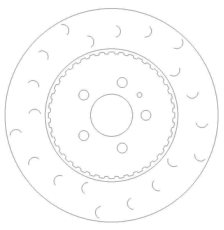 Tesla Model 3 Performance Front C-Hook Grooved Brake Discs