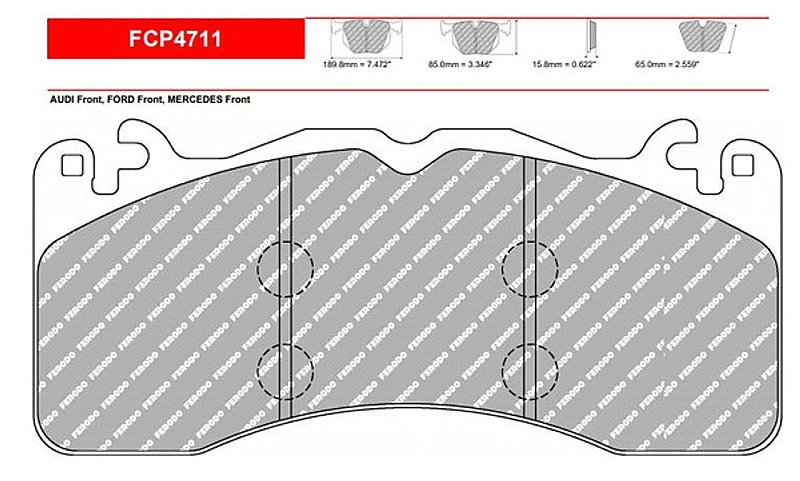 Audi RS6 C7 Front DS2500 Brake Pads