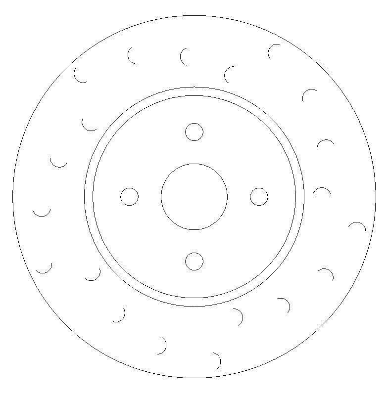 Clio Sport 182 Front Grooved Brake Discs