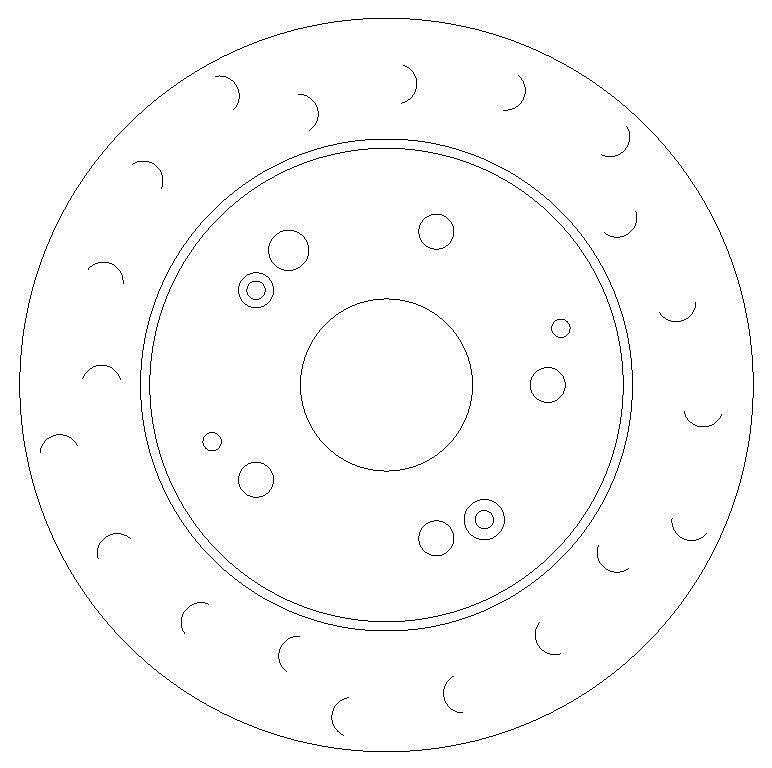 Rear Brake Discs 260 mm to fit Honda Civic MK7 Hatchback (EU, EP, EV)