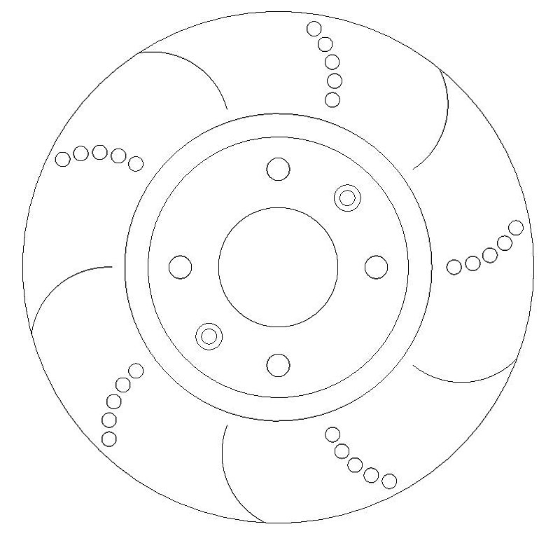 PEUGEOT 206 2.0 16v GTI (180) Front Dimpled and Grooved Brake Discs