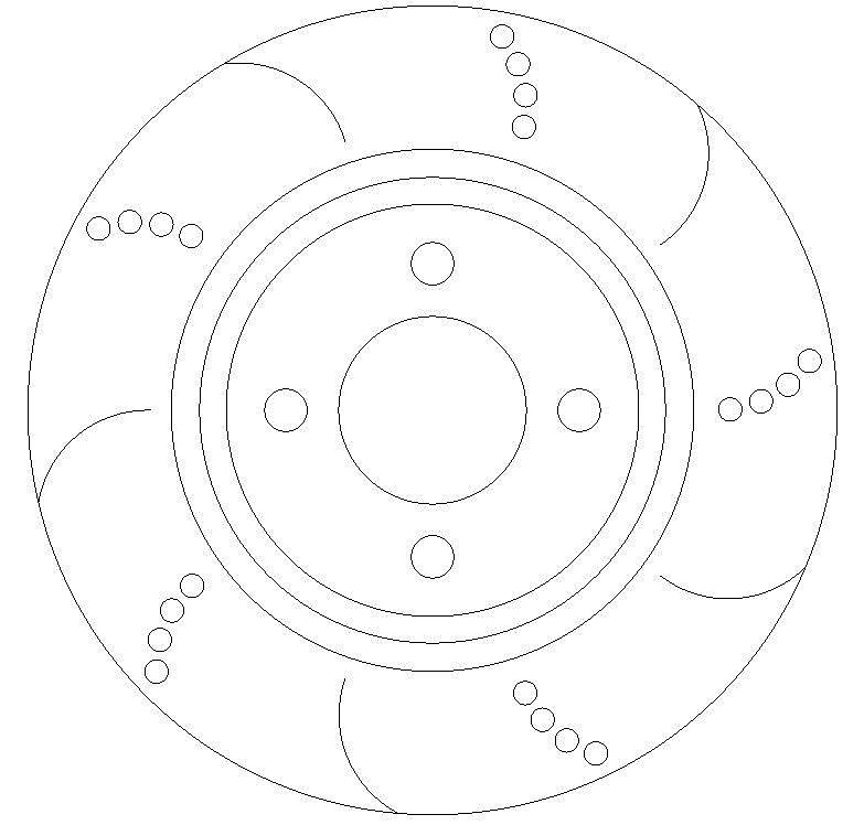 MINI Cooper S (R50,R53) 1.6 Front Dimpled And Grooved Brake Discs