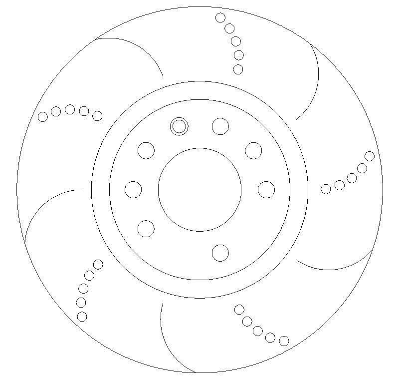 Corsa 1.6 VXR ( 190 ) Front Dimpled Grooved Brake Discs