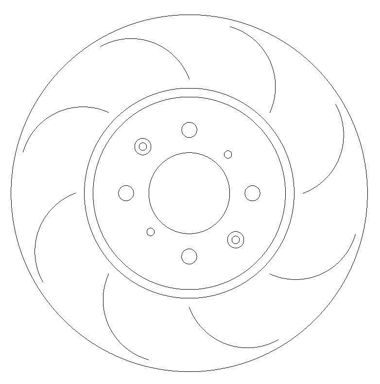 Front Grooved Brake Discs BD1128G